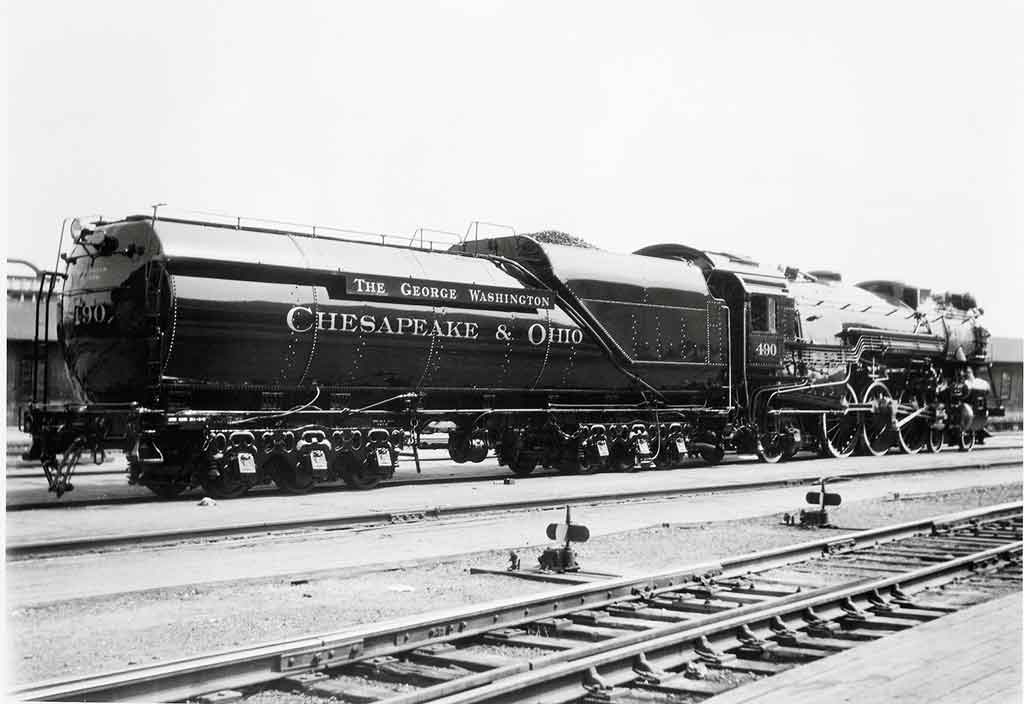 a steam engine and a tender