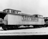 Wooden passenger cars with two cupolas 