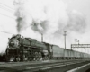 a steam engine passenger train