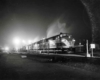 a diesel passenger at night