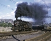 a steam engine passenger train