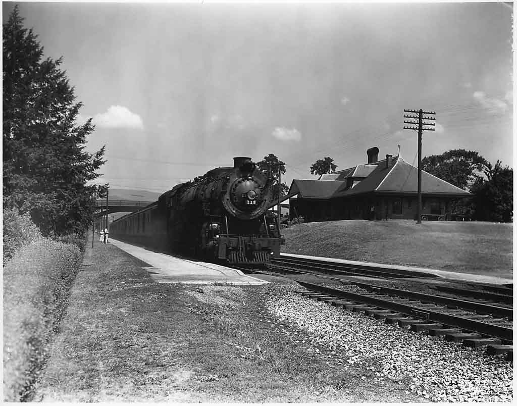 a steam passenger train