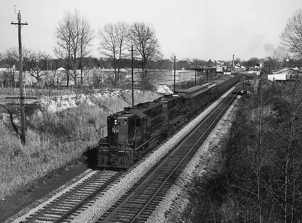 a diesel passenger train