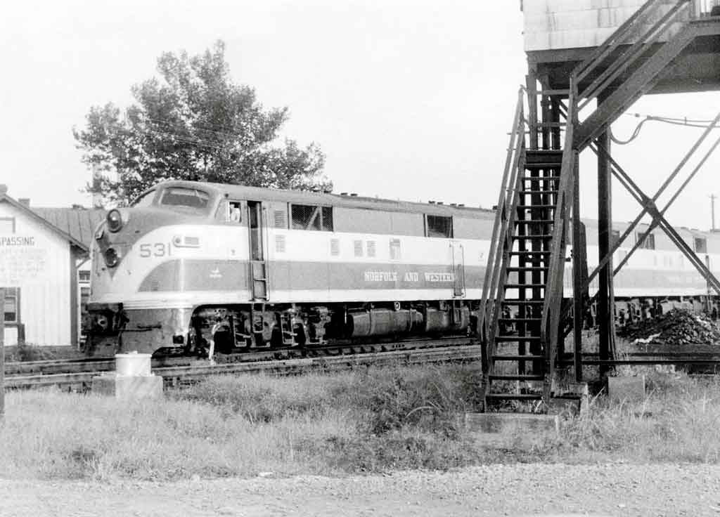 a diesel passenger train