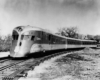 a streamlined passenger train