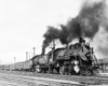 a steam engine passenger train