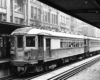 a passenger train at a station