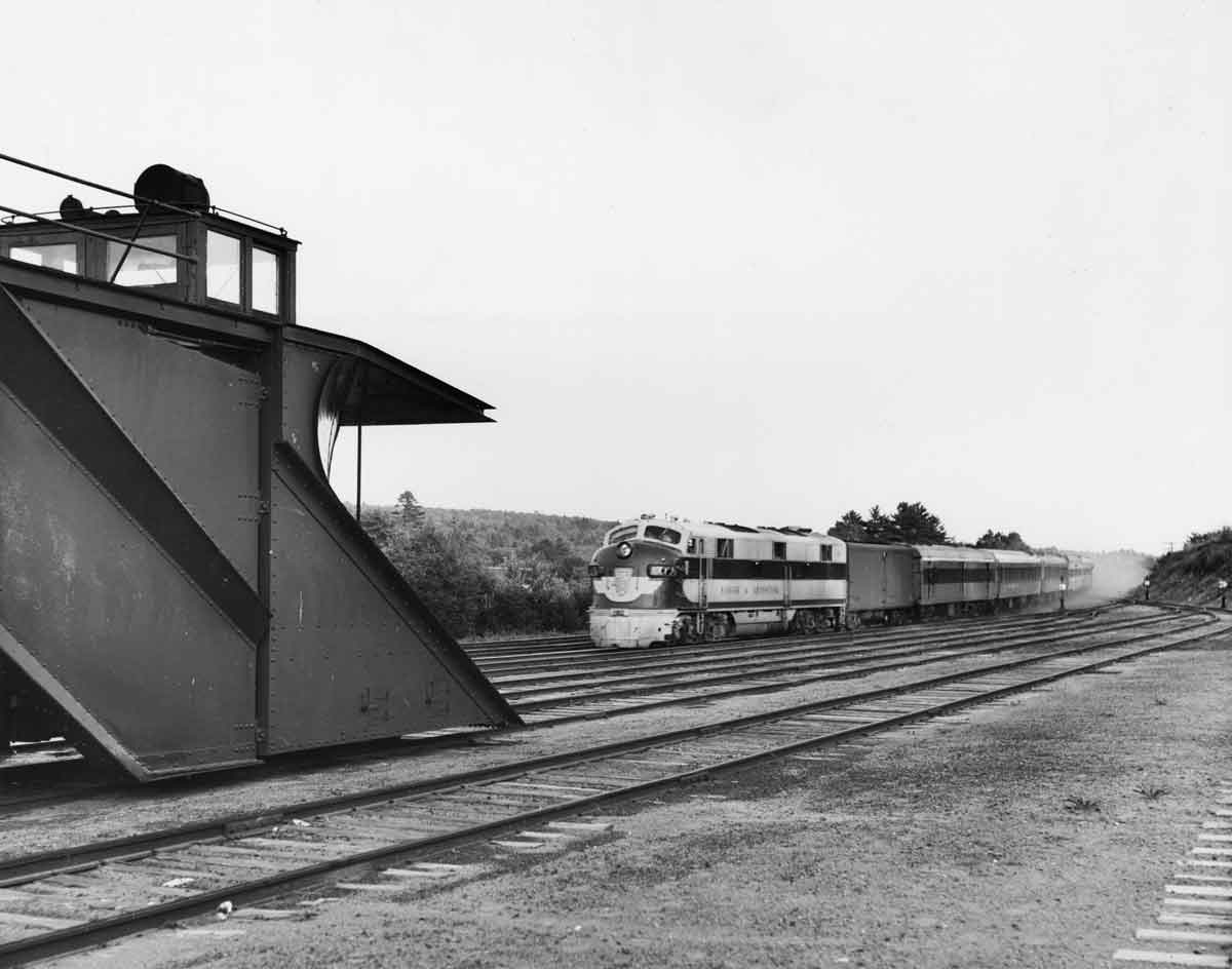 a diesel passenger train