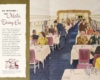 A brochure that promotes a dining car