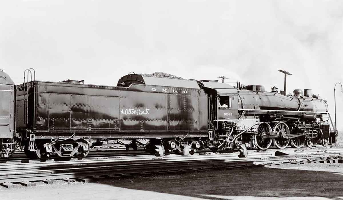 a steam engine and tender