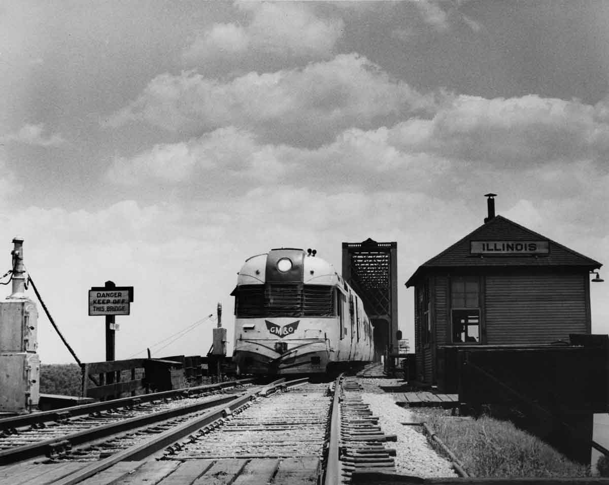 a motor train at a passenger depot