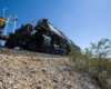 The union pacific train passing by