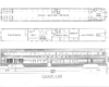 The floorplan of a chair car