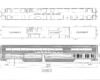 The floorplan of a diner car