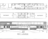 The floorplan of a sky lounge car