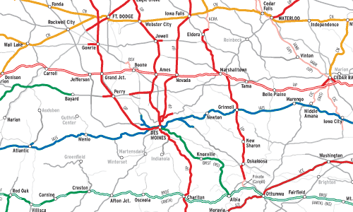 Iowa railroads, then and now thumbnail