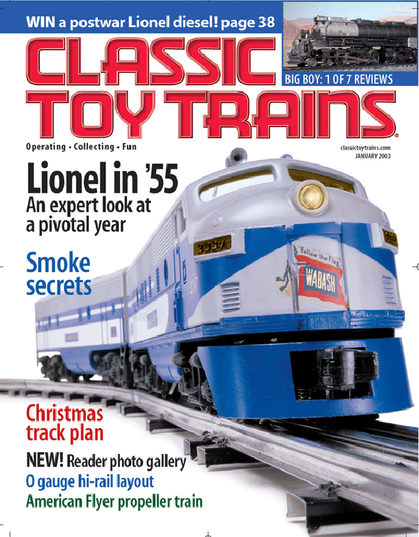 O Gauge Railroading Magazine 2003 à Janvier 2020 