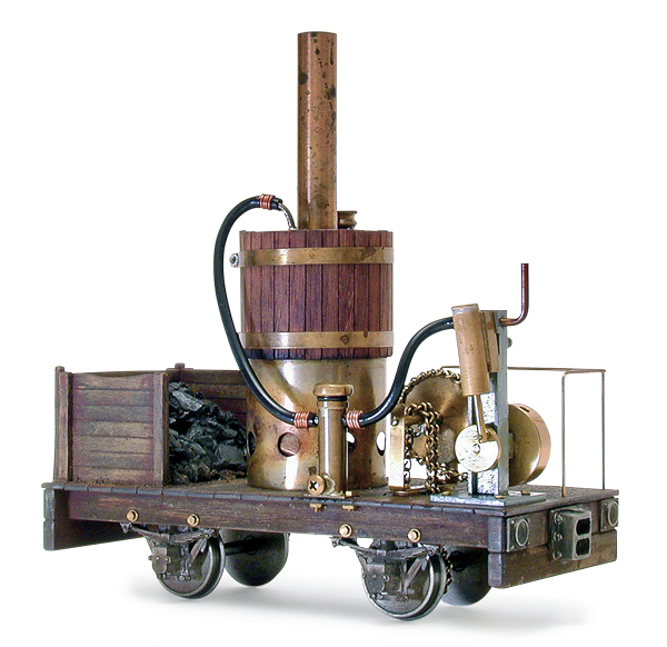 model of logging locomotive in large scale