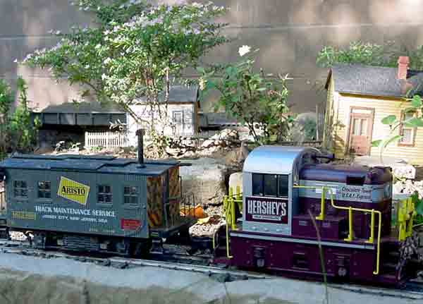 Hersey train on garden railroad