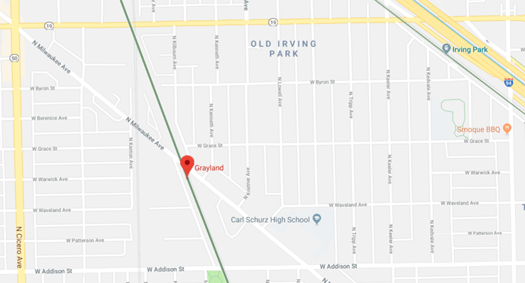 Metra_Grayland_map