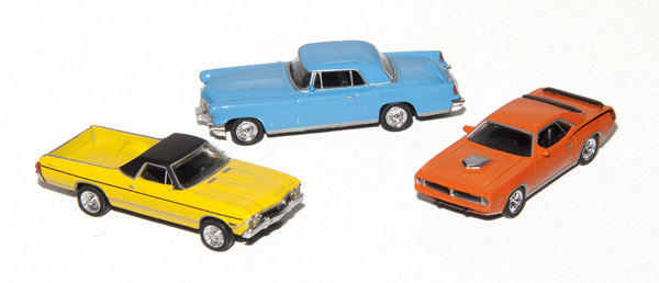 Model Power HO scale muscle cars