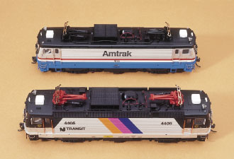 Atlas HO AEM7 and ALP44 passenger electric locomotives