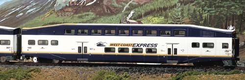 Athearn HO Bombardier bi-level commuter passenger car