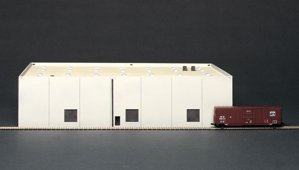 Nu line N scale modern concrete warehouse kit ModelRailroader
