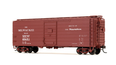 ACCURAIL HO Scale Milwaukee Railroad 40ft Box Car 4004 in Original Box VINTAGE