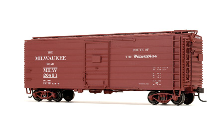 Rib Side Cars HO Milwaukee Road boxcar