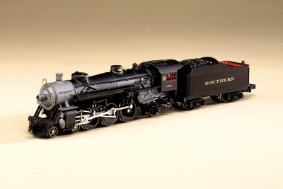 Brass N scale model train: AT&SF 4-6-2 Pacific by Pecos River