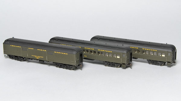 60-foot heavyweight coach and baggage cars