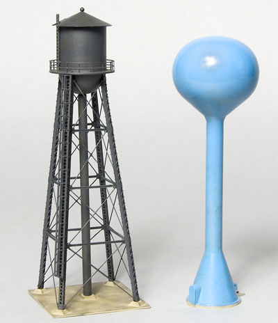 City and modern water towers