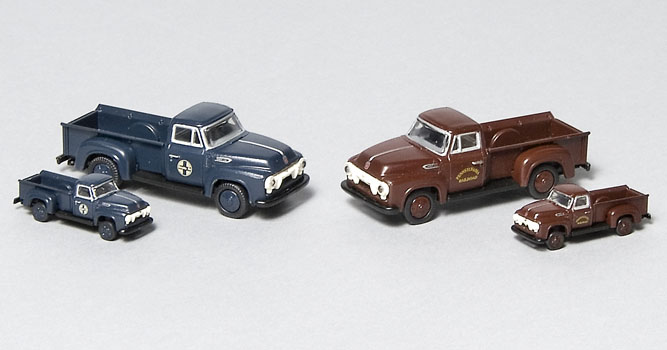 Ford F-350 pickup and maintenance trucks