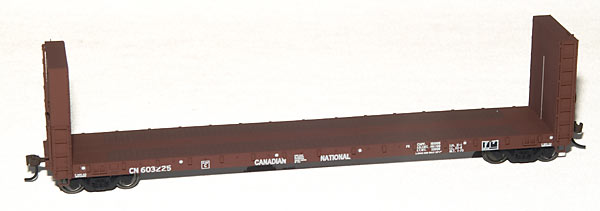 50-foot bulkhead flatcar
