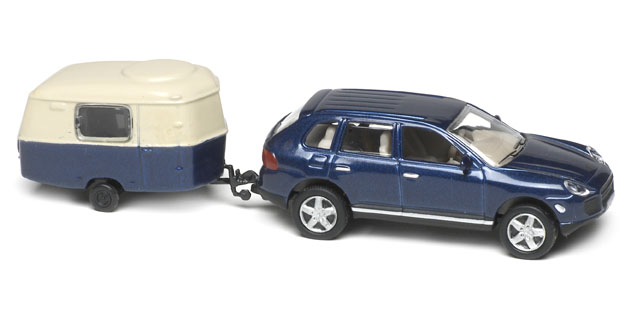 Porsche Cayenne with camper