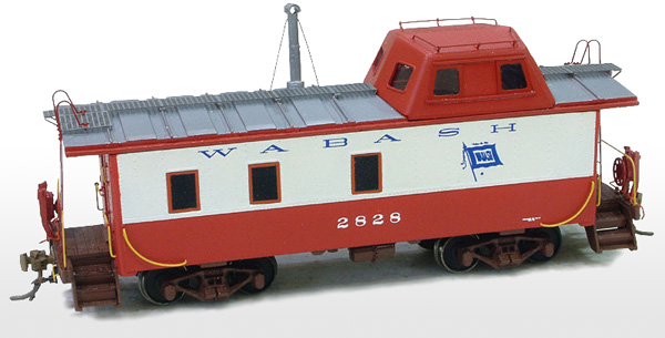 Wabash-style Class C-17 steel caboose kits