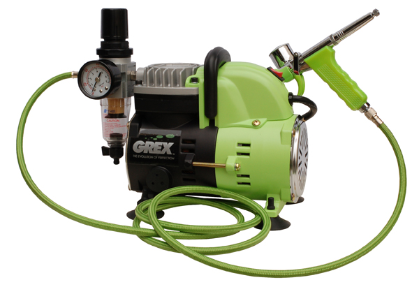 Grex AC1810. 1/8-hp portable piston air compressor