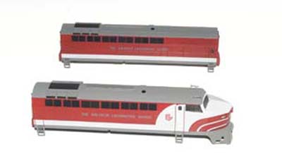 Baldwin RF-16 A and B diesel locomotives.