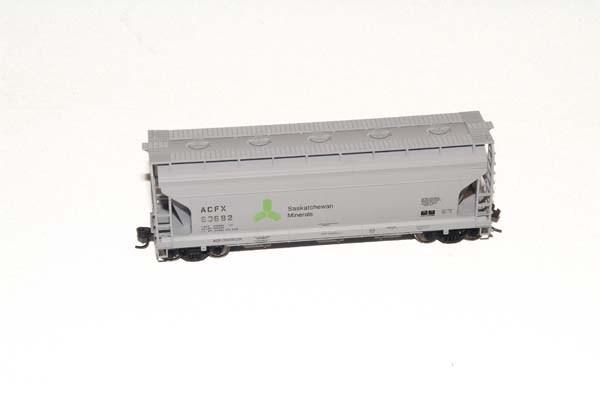 American Car & Foundry two-bay Center Flow covered hopper
