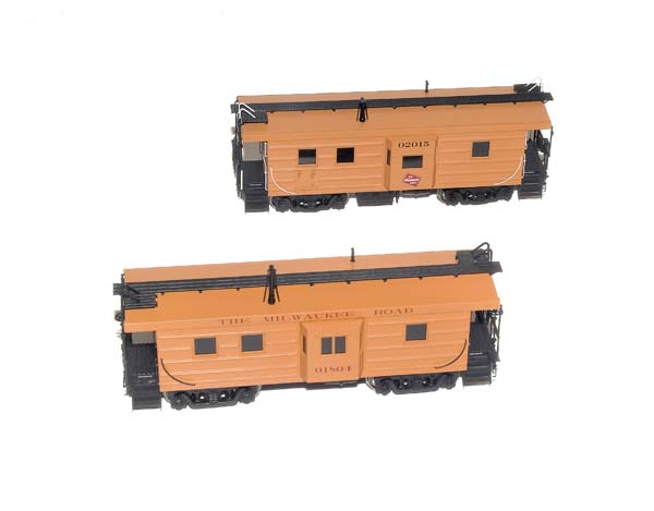 Milwaukee Road rib-side cabooses