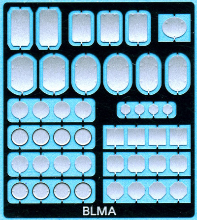  Cover plates for locations where locomotive headlights were removed