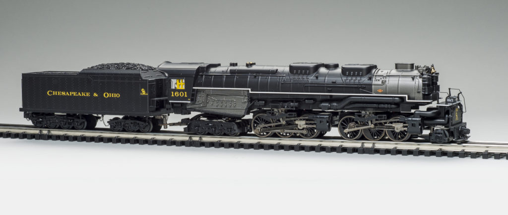 black steam locomotive model