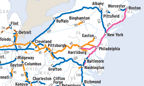 Multiple-track main lines