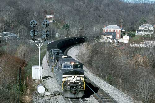 Norfolk Southern coal train Falls Mills, W.Va.