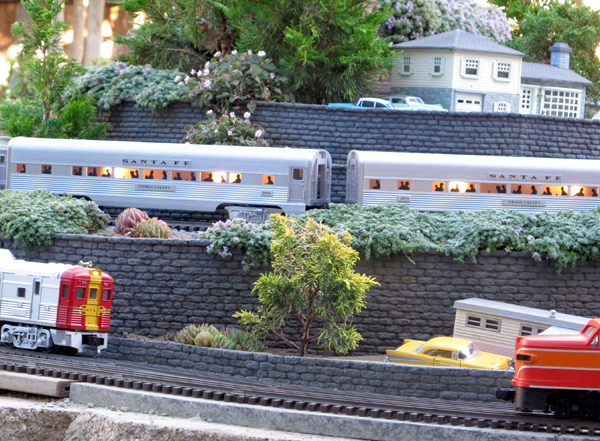 passenger cars on garden railway