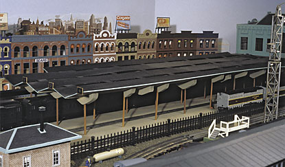 model train layout passenger terminal