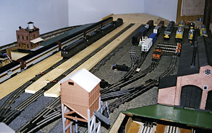 layout scene with wood boards