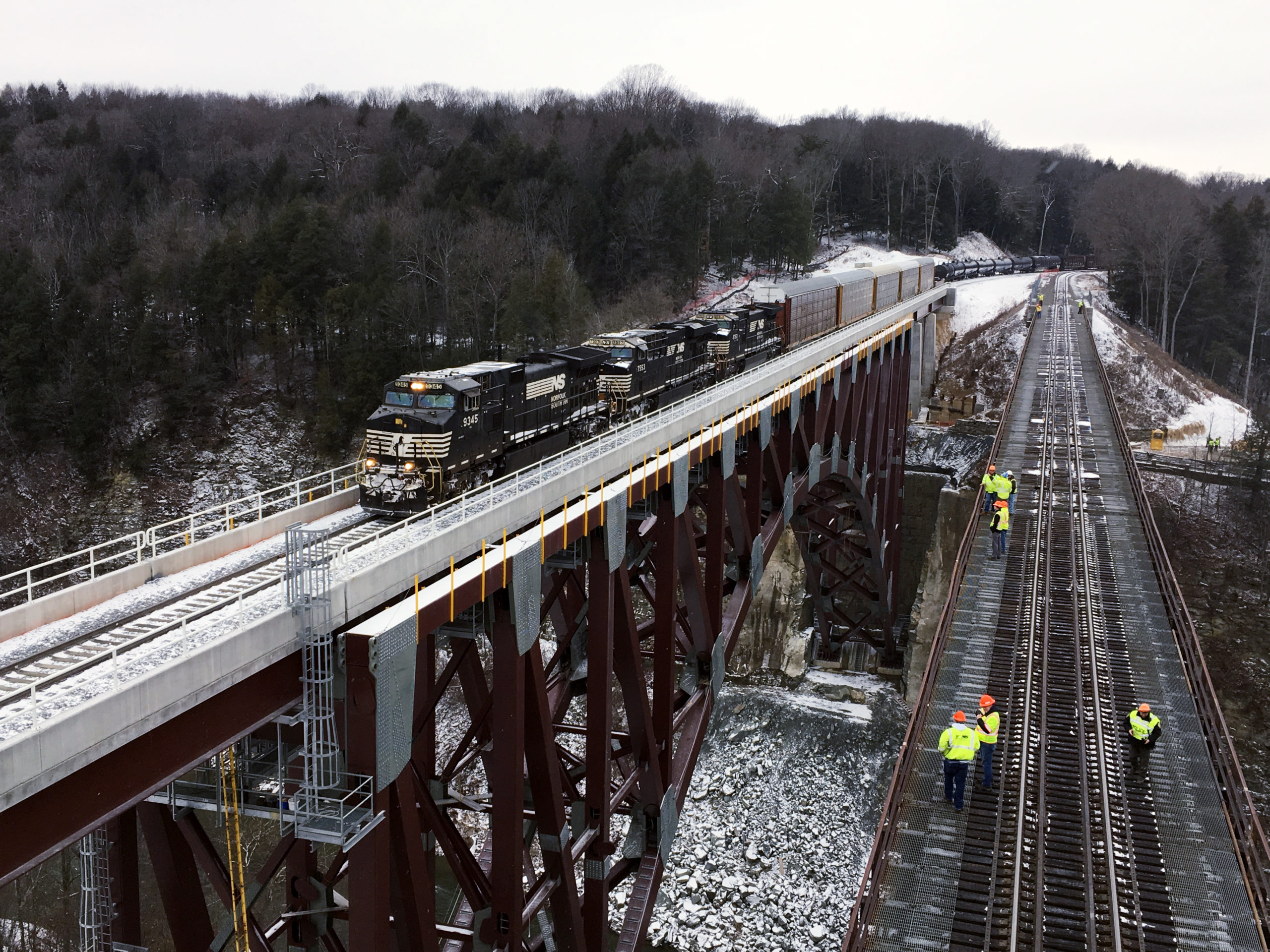 PortagevilleBridgefirsttrainover