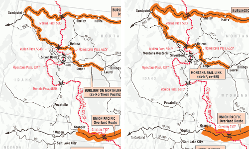 Traffic over Continental Divide map thumbnail 1980